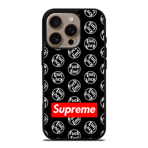SUPREME FUCK EM iPhone 16 Pro Case Cover SUPREME FUCK EM iPhone 16 Pro Case Cover