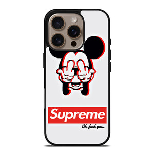 SUPREME MICKEY MOUSE FVCS iPhone 16 Pro Case Cover SUPREME MICKEY MOUSE FVCS iPhone 16 Pro Case Cover