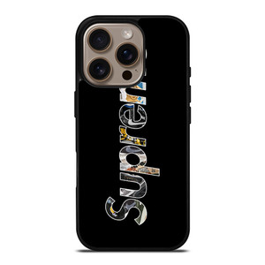 SUPREME NIKE SNEAKERS BLACK iPhone 16 Pro Case Cover