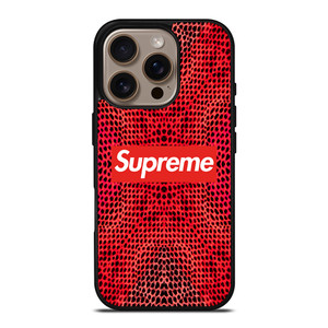 SUPREME RED SNAKE SKIN iPhone 16 Pro Case Cover SUPREME RED SNAKE SKIN iPhone 16 Pro Case Cover