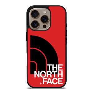 THE NORTH FACE LOGO BLACK RED iPhone 16 Pro Case Cover