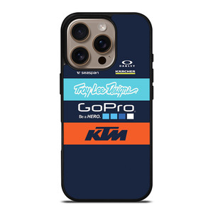 TROY LEE DESIGNS KTM RACING TEAM iPhone 16 Pro Case Cover TROY LEE DESIGNS KTM RACING TEAM iPhone 16 Pro Case Cover
