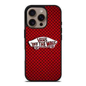 VANS OFF THE WALL SKATER RED CARBON iPhone 16 Pro Case Cover VANS OFF THE WALL SKATER RED CARBON iPhone 16 Pro Case Cover