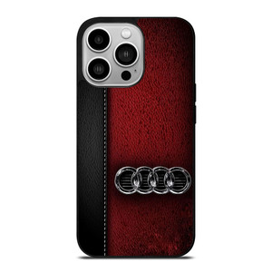 AUDI LOGO LEATHER iPhone 14 Pro Case Cover AUDI LOGO LEATHER iPhone 14 Pro Case Cover