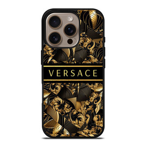 VERSACE LOGO COLLAGE ART iPhone 16 Pro Case Cover VERSACE LOGO COLLAGE ART iPhone 16 Pro Case Cover