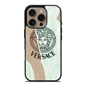 VERSACE LOGO PALM LEAVES iPhone 16 Pro Case Cover VERSACE LOGO PALM LEAVES iPhone 16 Pro Case Cover