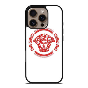 VERSACE LOGO RED EMBROIDERY ICON iPhone 16 Pro Case Cover VERSACE LOGO RED EMBROIDERY ICON iPhone 16 Pro Case Cover
