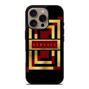 VERSACE LOGO RED GOLD ICON iPhone 16 Pro Case Cover