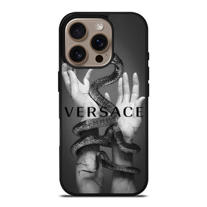 VERSACE LOGO SNAKE AND HANDS iPhone 16 Pro Case Cover VERSACE LOGO SNAKE AND HANDS iPhone 16 Pro Case Cover
