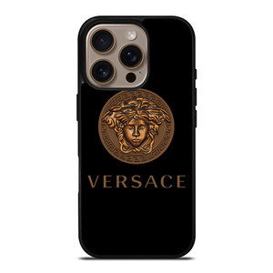 VERSACE MEDUSA HEAD BRONZE EMBLEM iPhone 16 Pro Case Cover VERSACE MEDUSA HEAD BRONZE EMBLEM iPhone 16 Pro Case Cover