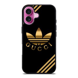 ADIDAS X GUCCI GOLD iPhone 16 Plus Case Cover ADIDAS X GUCCI GOLD iPhone 16 Plus Case Cover