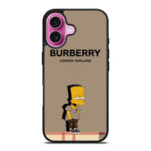 BART SIMPSON BURBERRY LONDONG iPhone 16 Plus Case Cover
