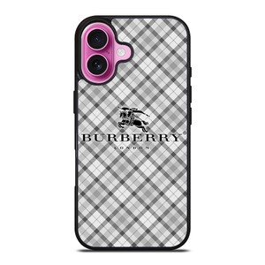 BURBERRY ICON GRAY PATTERN iPhone 16 Plus Case Cover BURBERRY ICON GRAY PATTERN iPhone 16 Plus Case Cover