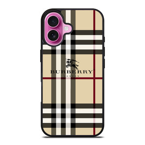 BURBERRY LOGO PATTERN iPhone 16 Plus Case Cover BURBERRY LOGO PATTERN iPhone 16 Plus Case Cover