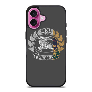 BURBERRY LONDON LOGO KNIGHT ICON iPhone 16 Plus Case Cover BURBERRY LONDON LOGO KNIGHT ICON iPhone 16 Plus Case Cover