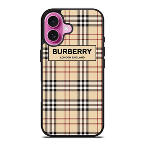BURBERRY LONDONG ENGLAND PATTERN iPhone 16 Plus Case Cover BURBERRY LONDONG ENGLAND PATTERN iPhone 16 Plus Case Cover