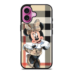 BURBERRY X MINNIE MOUSE DISNEY iPhone 16 Plus Case Cover