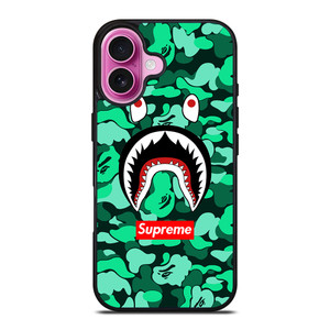 CAMO BATHING APE SUPREME GREEN iPhone 16 Plus Case Cover CAMO BATHING APE SUPREME GREEN iPhone 16 Plus Case Cover