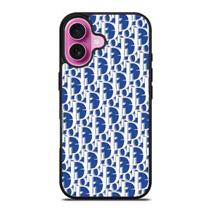 CHRISTIAN DIOR BLUE MONOGRAM iPhone 16 Plus Case Cover