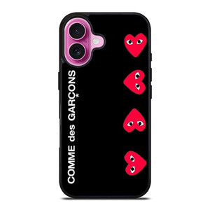COMME DES GARCONS VERTICAL LOGO iPhone 16 Plus Case Cover