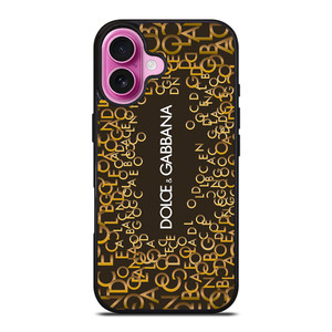 DOLCE AND GABBANA D&G LOGO MONOGRAM iPhone 16 Plus Case Cover