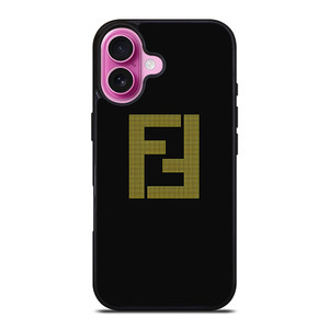 FENDI GOLDEN EMBLEM iPhone 16 Plus Case Cover FENDI GOLDEN EMBLEM iPhone 16 Plus Case Cover