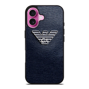 GIORGIO ARMANI EMBOSSED LOGO iPhone 16 Plus Case Cover GIORGIO ARMANI EMBOSSED LOGO iPhone 16 Plus Case Cover