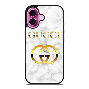 GUCCI GOLD MARBLE EMBLEM iPhone 16 Plus Case Cover GUCCI GOLD MARBLE EMBLEM iPhone 16 Plus Case Cover