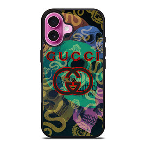 GUCCI LOGO EMBLEM SKULL SNAKE ICON iPhone 16 Plus Case Cover GUCCI LOGO EMBLEM SKULL SNAKE ICON iPhone 16 Plus Case Cover