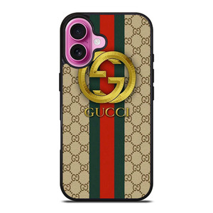 GUCCI LOGO GUCCI ICON PATTERN iPhone 16 Plus Case Cover GUCCI LOGO GUCCI ICON PATTERN iPhone 16 Plus Case Cover