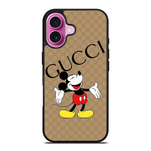 GUCCI LOGO ICON X MICKEY MOUSE DISNEY iPhone 16 Plus Case Cover GUCCI LOGO ICON X MICKEY MOUSE DISNEY iPhone 16 Plus Case Cover