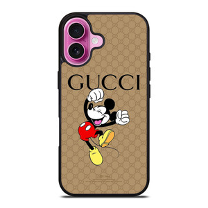 GUCCI LOGO PATTERN DISNEY MICKEY MOUSE iPhone 16 Plus Case Cover GUCCI LOGO PATTERN DISNEY MICKEY MOUSE iPhone 16 Plus Case Cover