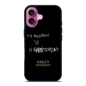 GUCCI LOGO TOMORROW IS NOW iPhone 16 Plus Case Cover GUCCI LOGO TOMORROW IS NOW iPhone 16 Plus Case Cover