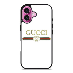 GUCCI LOGO WHITE iPhone 16 Plus Case Cover GUCCI LOGO WHITE iPhone 16 Plus Case Cover