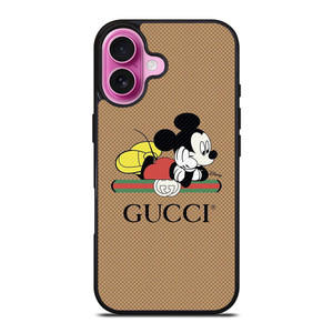GUCCI LOGO X DISNEY MICKEY MOUSE ICON iPhone 16 Plus Case Cover GUCCI LOGO X DISNEY MICKEY MOUSE ICON iPhone 16 Plus Case Cover
