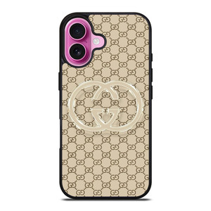 GUCCI PATTERN LOGO TRANSPARENT iPhone 16 Plus Case Cover GUCCI PATTERN LOGO TRANSPARENT iPhone 16 Plus Case Cover