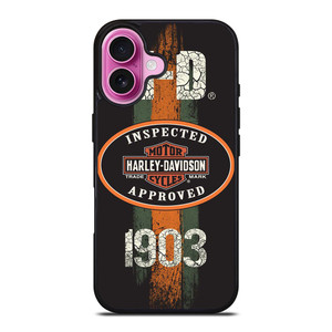 HARLEY DAVIDSON 1903 INSPECTED iPhone 16 Plus Case Cover HARLEY DAVIDSON 1903 INSPECTED iPhone 16 Plus Case Cover