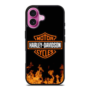 HARLEY DAVIDSON FIRE LOGO 2 iPhone 16 Plus Case Cover HARLEY DAVIDSON FIRE LOGO 2 iPhone 16 Plus Case Cover