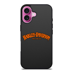 HARLEY DAVIDSON MOTOR CO CARBON iPhone 16 Plus Case Cover HARLEY DAVIDSON MOTOR CO CARBON iPhone 16 Plus Case Cover