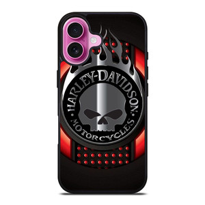 HARLEY DAVIDSON MOTORCYCLES COMPANY SKULL LOGO iPhone 16 Plus Case Cover HARLEY DAVIDSON MOTORCYCLES COMPANY SKULL LOGO iPhone 16 Plus Case Cover