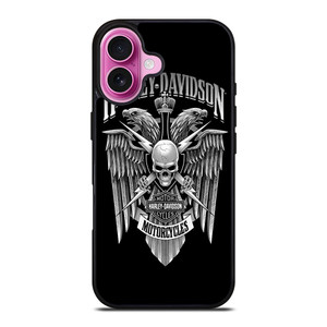HARLEY DAVIDSON SKULL EAGLE iPhone 16 Plus Case Cover HARLEY DAVIDSON SKULL EAGLE iPhone 16 Plus Case Cover