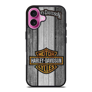 HARLEY DAVIDSON WOODEN LOGO iPhone 16 Plus Case Cover