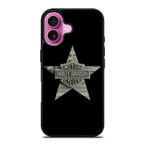 HARLEY DAVIDSON WOODEN STAR LOGO iPhone 16 Plus Case Cover HARLEY DAVIDSON WOODEN STAR LOGO iPhone 16 Plus Case Cover