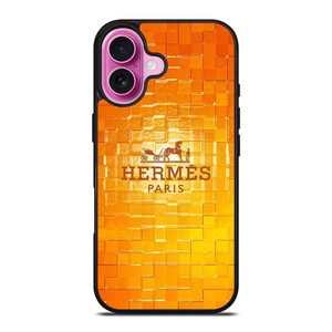 HERMES LOGO CERAMICS iPhone 16 Plus Case Cover HERMES LOGO CERAMICS iPhone 16 Plus Case Cover