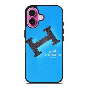 HERMES LOGO FASHION BLUE iPhone 16 Plus Case Cover HERMES LOGO FASHION BLUE iPhone 16 Plus Case Cover