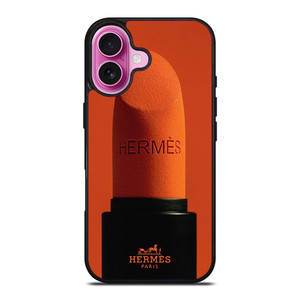 HERMES PARIS ORANGE LIPSTICK iPhone 16 Plus Case Cover HERMES PARIS ORANGE LIPSTICK iPhone 16 Plus Case Cover