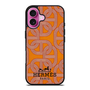 HERMES PARIS PATTERN iPhone 16 Plus Case Cover HERMES PARIS PATTERN iPhone 16 Plus Case Cover