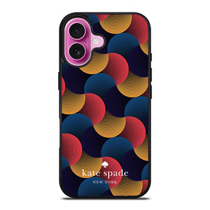 KATE SPADE NEW YORK CIRCULAR COLORFUL PATTERN iPhone 16 Plus Case Cover KATE SPADE NEW YORK CIRCULAR COLORFUL PATTERN iPhone 16 Plus Case Cover