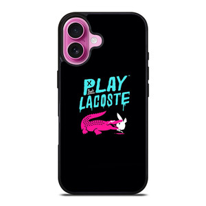 LACOSTE X PLAYBOY LOGO iPhone 16 Plus Case Cover LACOSTE X PLAYBOY LOGO iPhone 16 Plus Case Cover