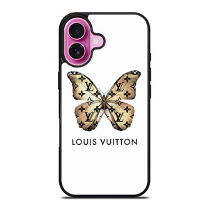 LOUIS VUITTON LV LOGO BUTTERFLY ICON iPhone 16 Plus Case Cover LOUIS VUITTON LV LOGO BUTTERFLY ICON iPhone 16 Plus Case Cover